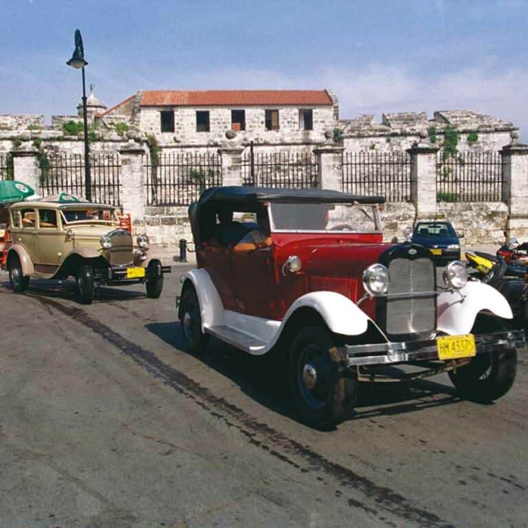 Cruising around Havana in a classic American Car