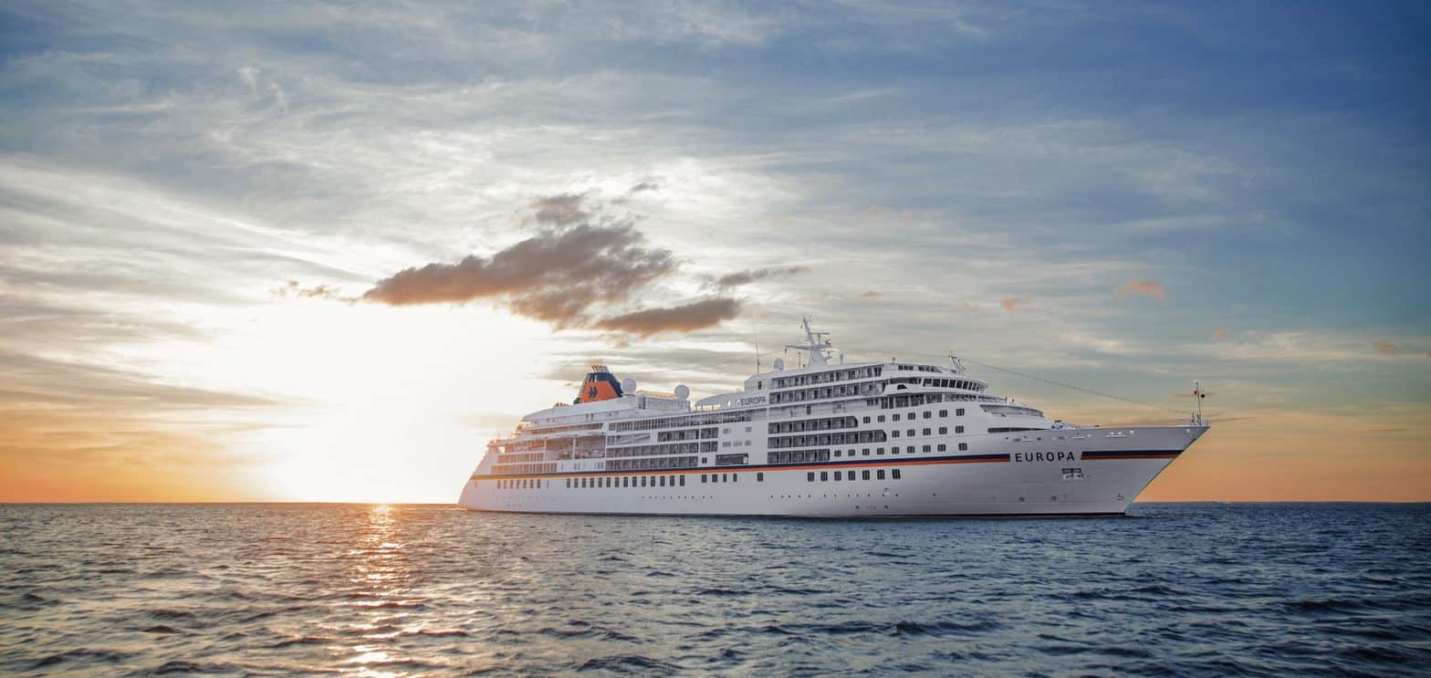 MS Europa at sea