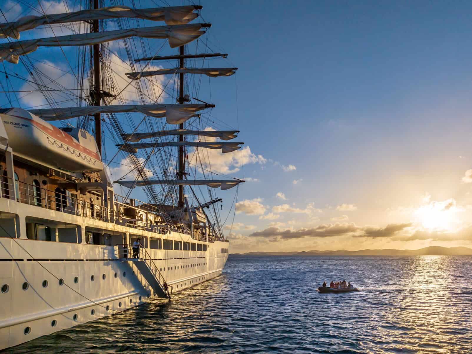 Sea Cloud Spirit — zodiac excursion