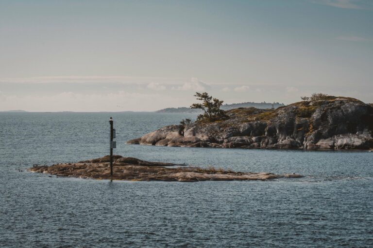 A small rocky island in the Baltic archipelago