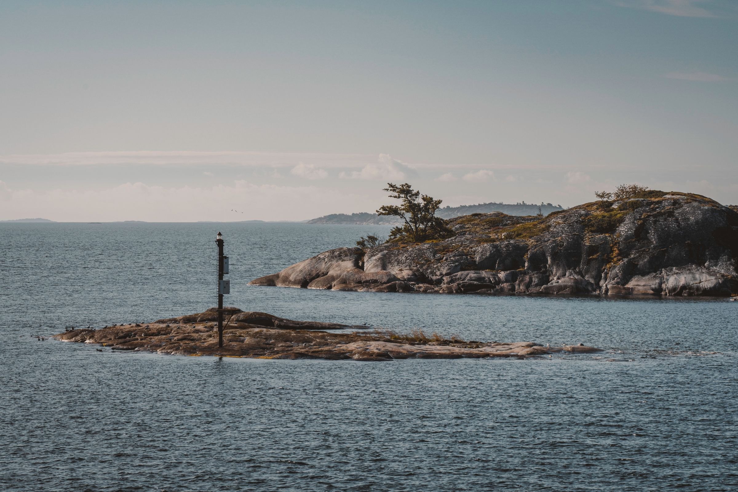 A small rocky island in the Baltic archipelago