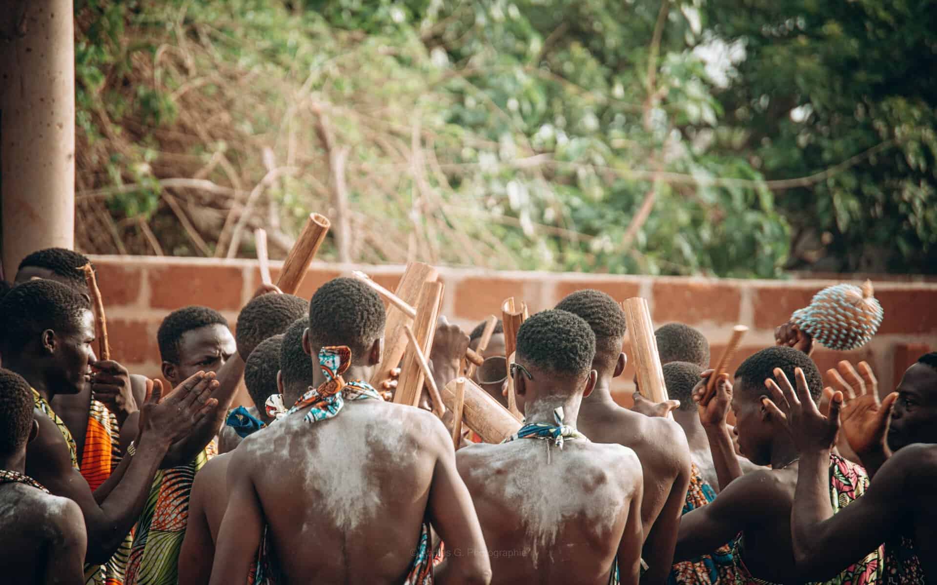 A traditional ceremony in Abomey-Calavi, Benin