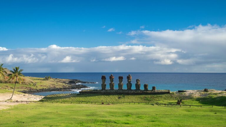 The moai of Ahu Tongariki on Easter Island