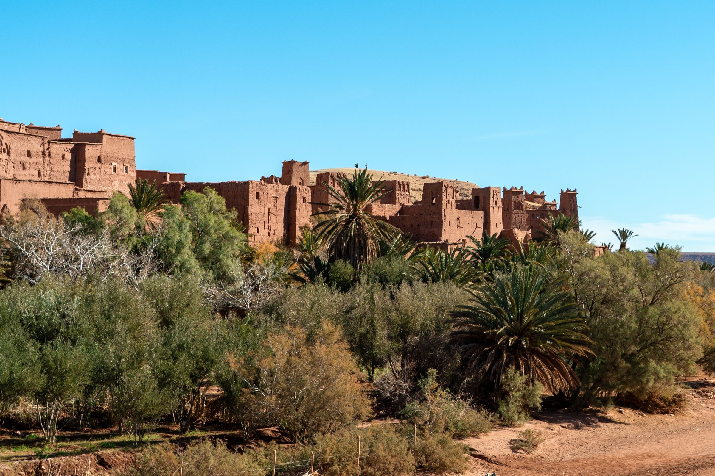 Ait Benhaddou above the river