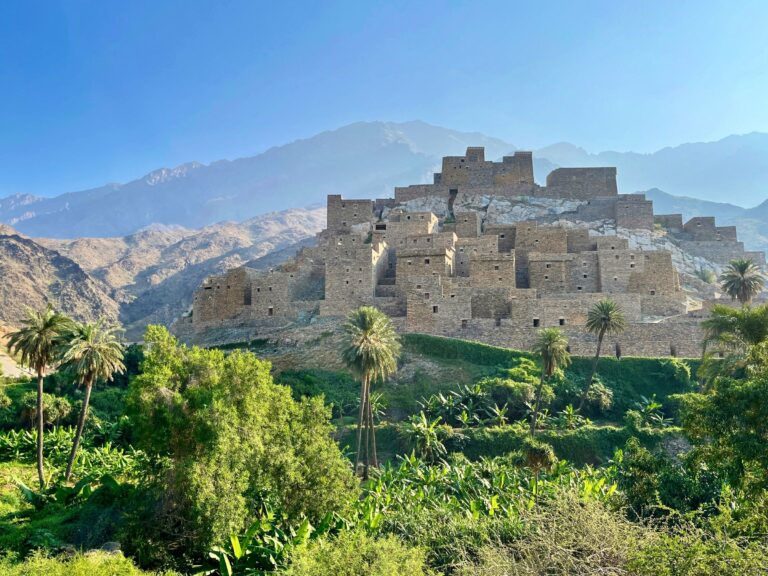 An old stone village in the Al Bahah region