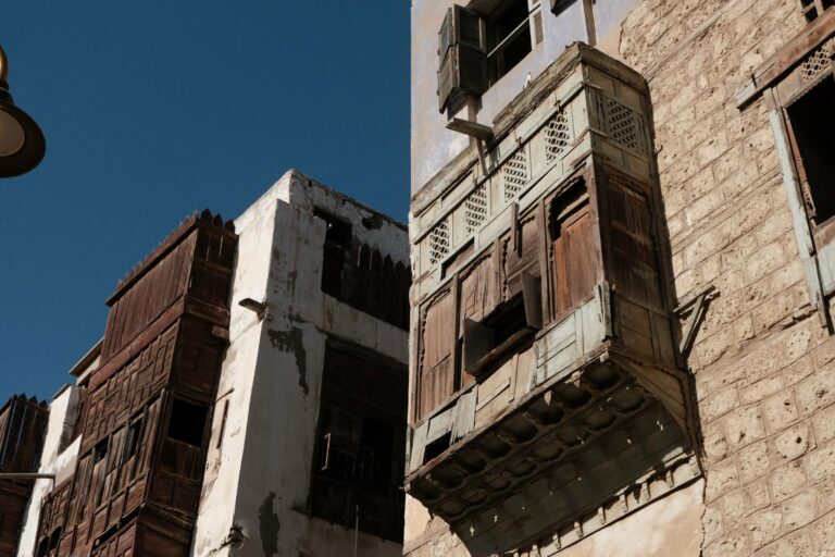 Wooden balconies in Al-Balad