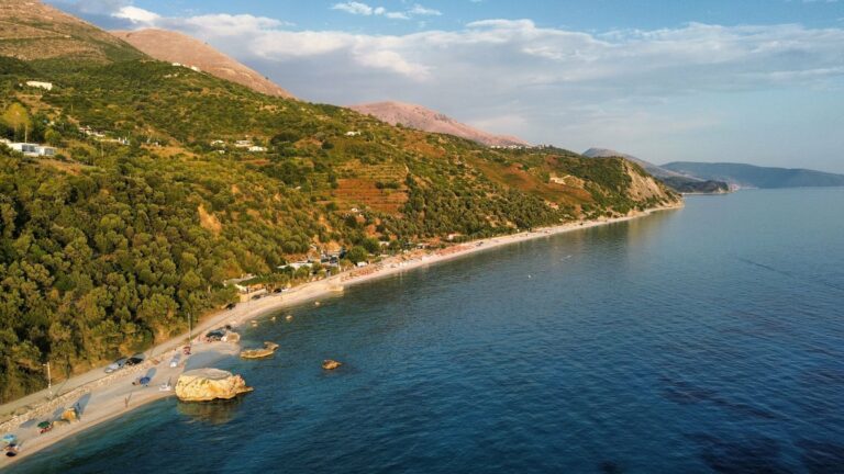 The Albanian Riviera from above