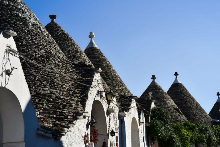 A street of trulli houses in Alberobello