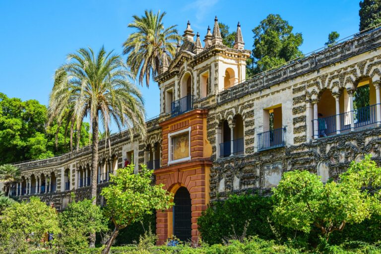 The Alcázar gardens in Seville