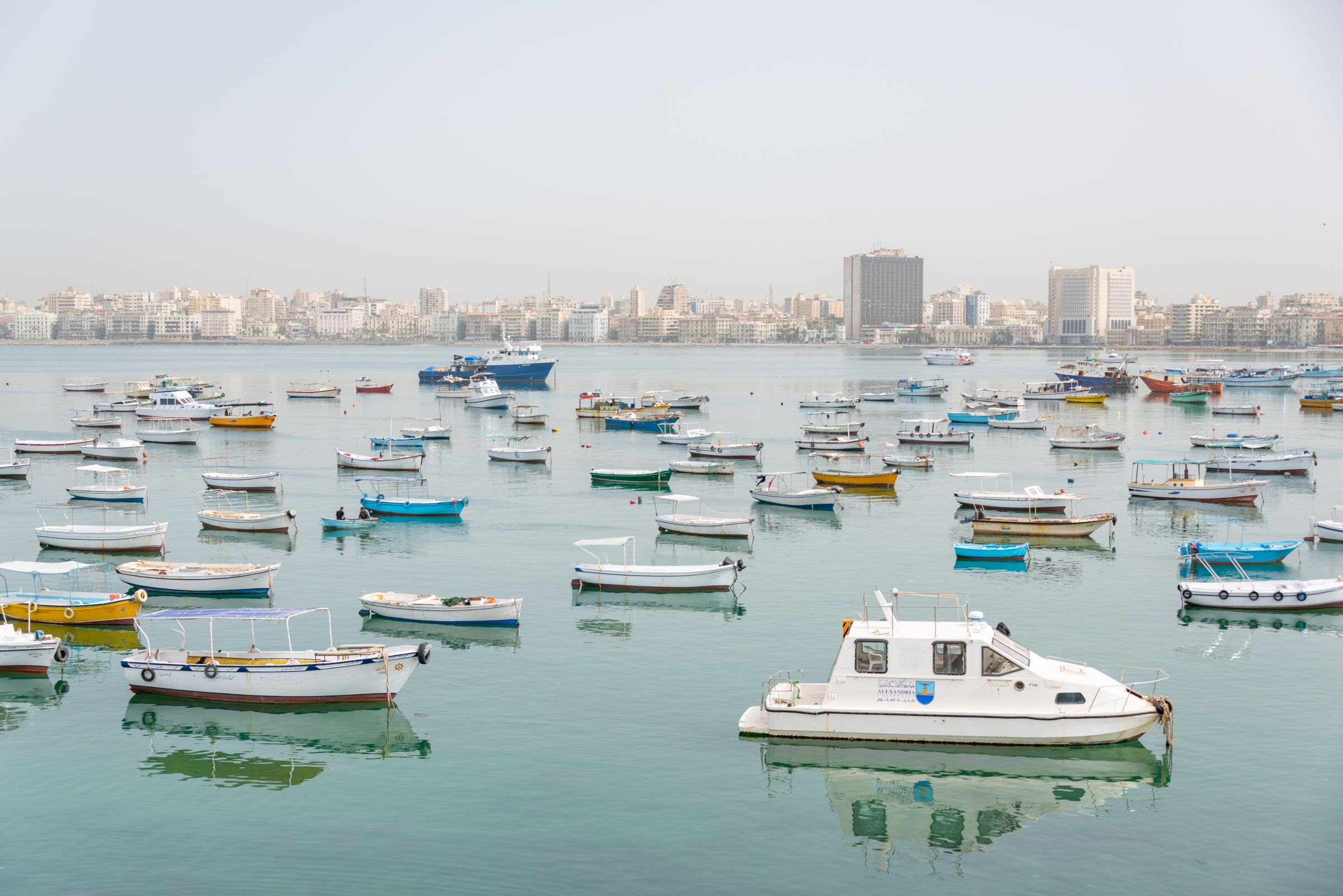 Boats in Alexandria harbour