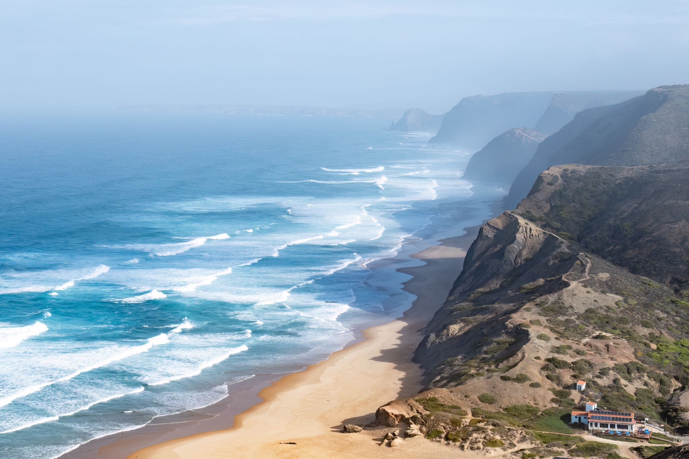 The cliffs and beaches of the coast near Aljezur