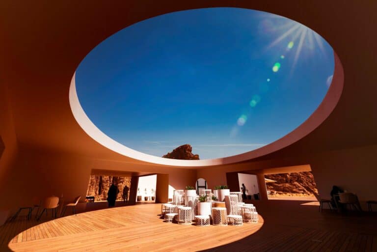 Modern architecture in AlUla, Saudi Arabia