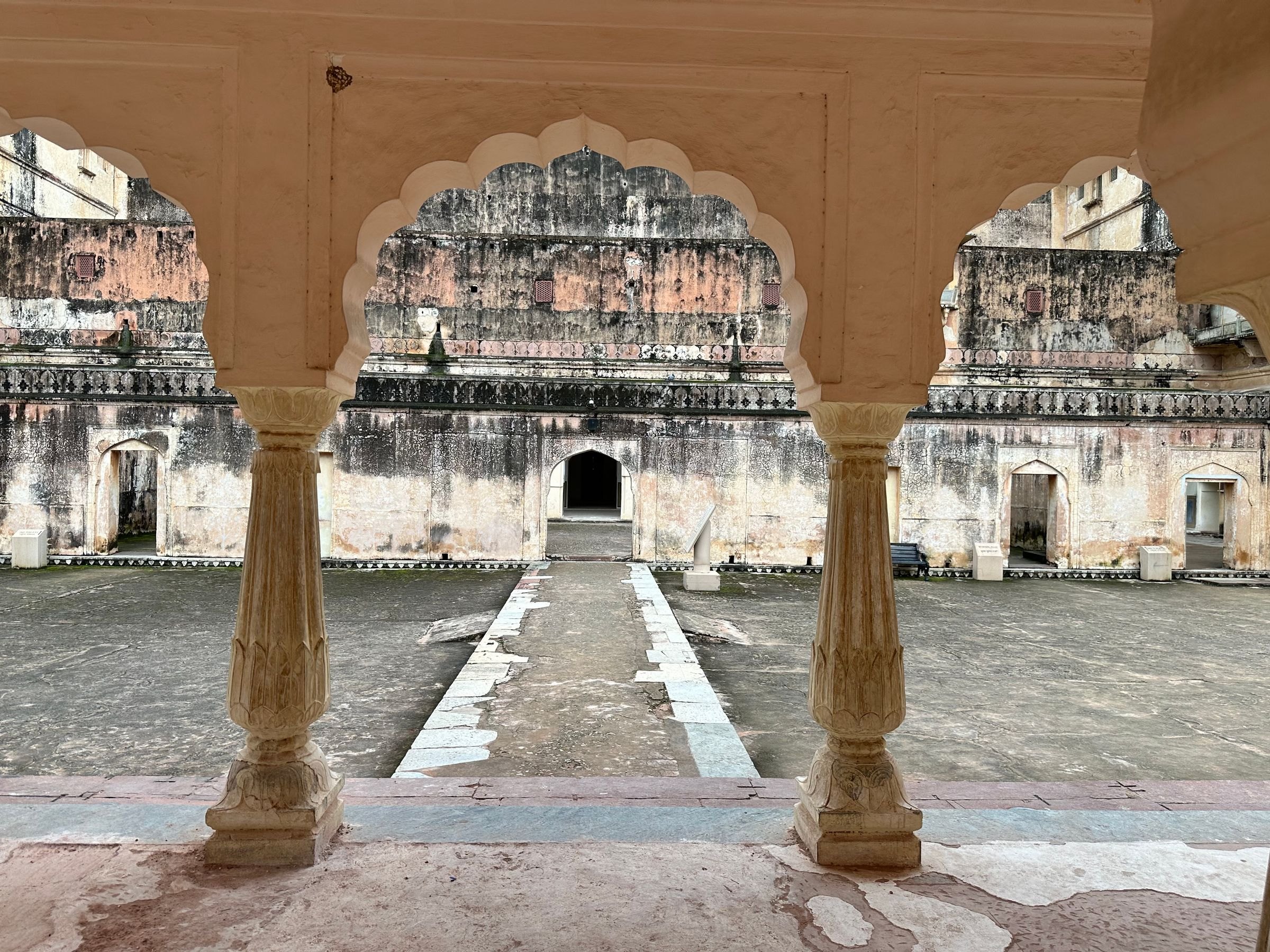 A courtyard in Amber Fort, Jaipur