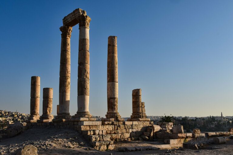 The Roman ruins of Amman Citadel