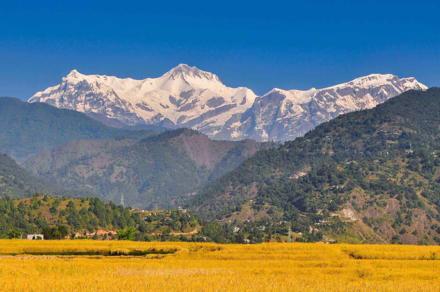 The snow-capped Annapurna range, Nepal