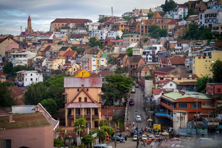 The hillside city of Antananarivo