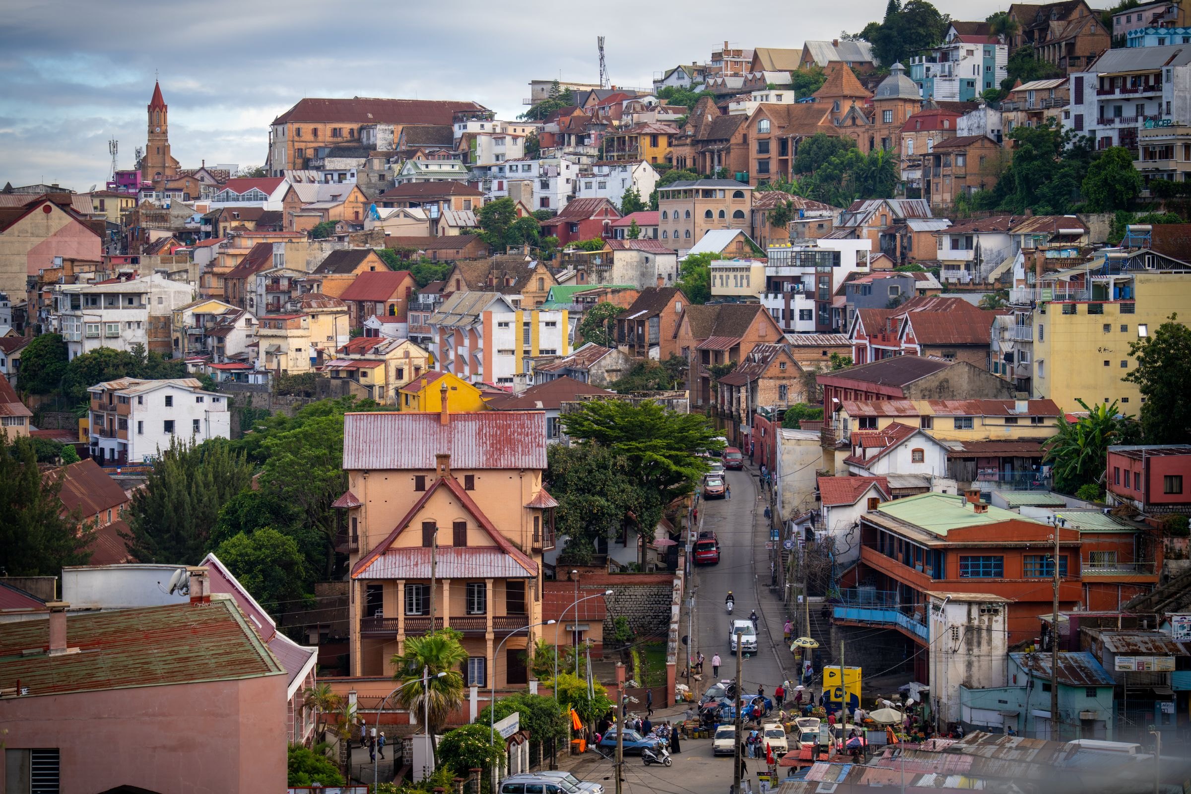 The hillside city of Antananarivo
