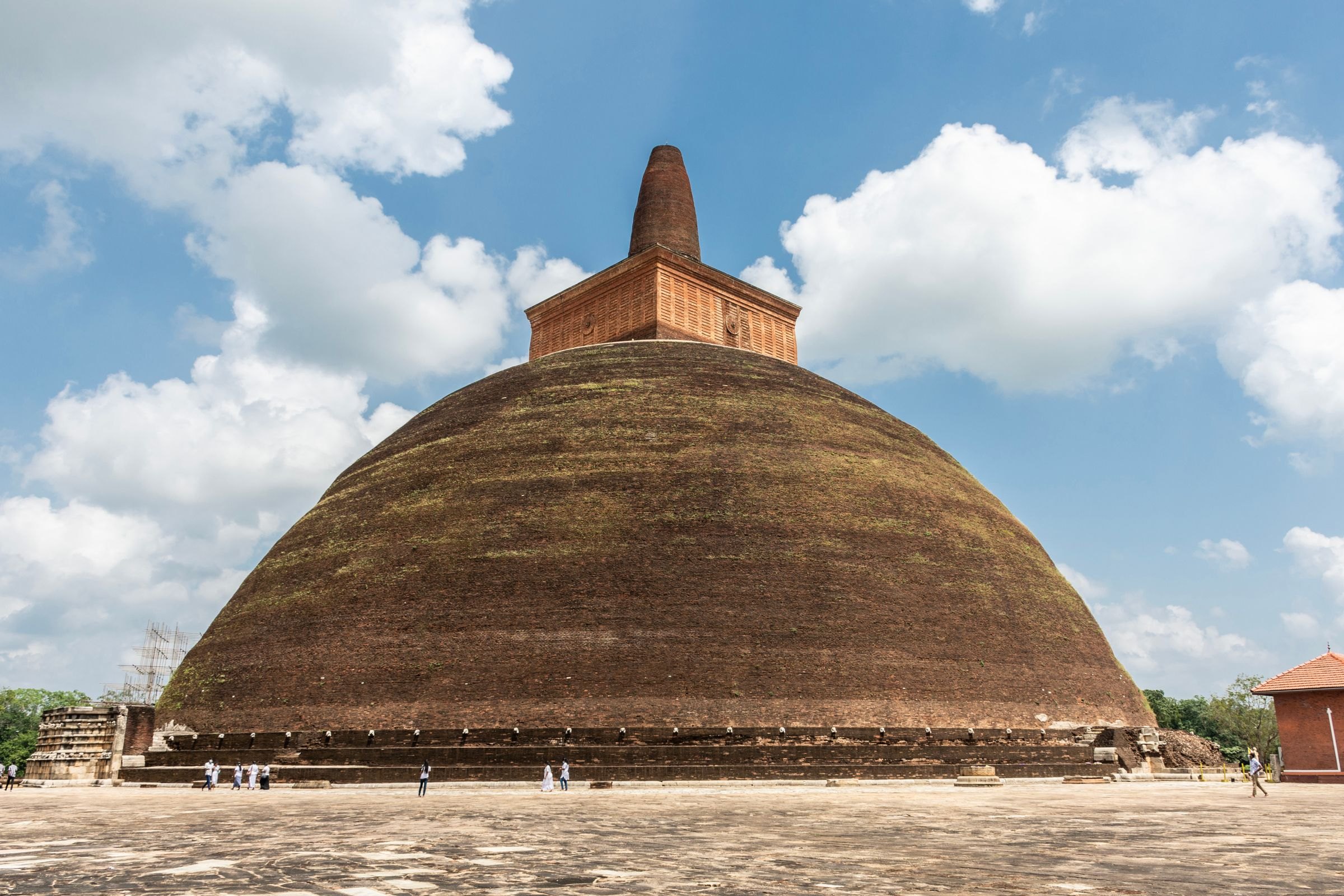The Abhayagiri stupa in Anuradhapura