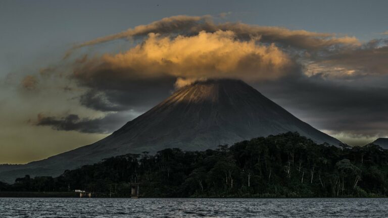 Arenal Volcano at dusk