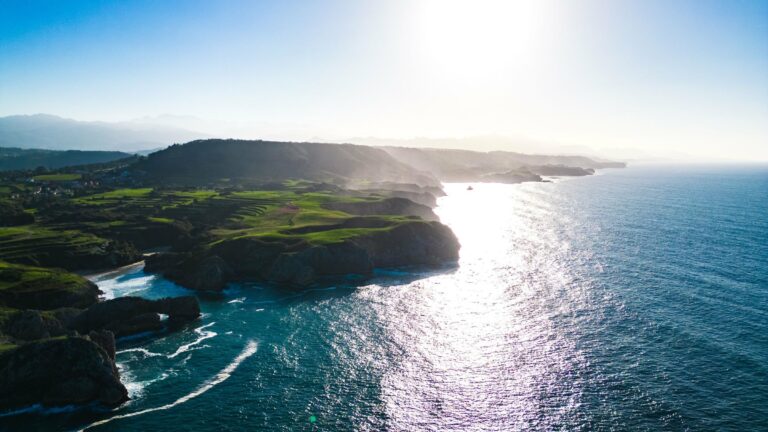 The rugged coast of Asturias