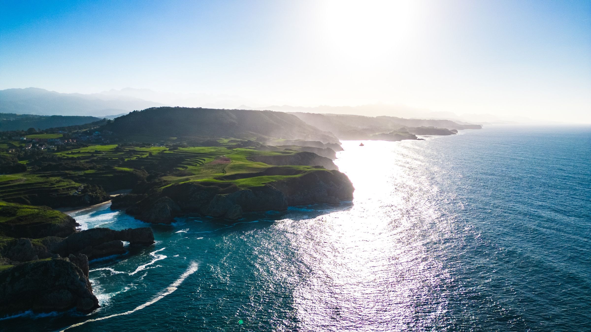 The rugged coast of Asturias