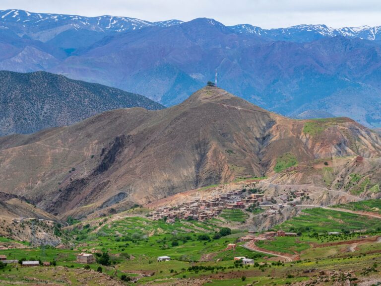 A traditional village in the Atlas Mountains