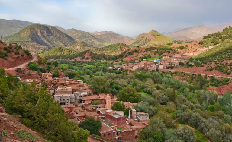A green valley village in the High Atlas