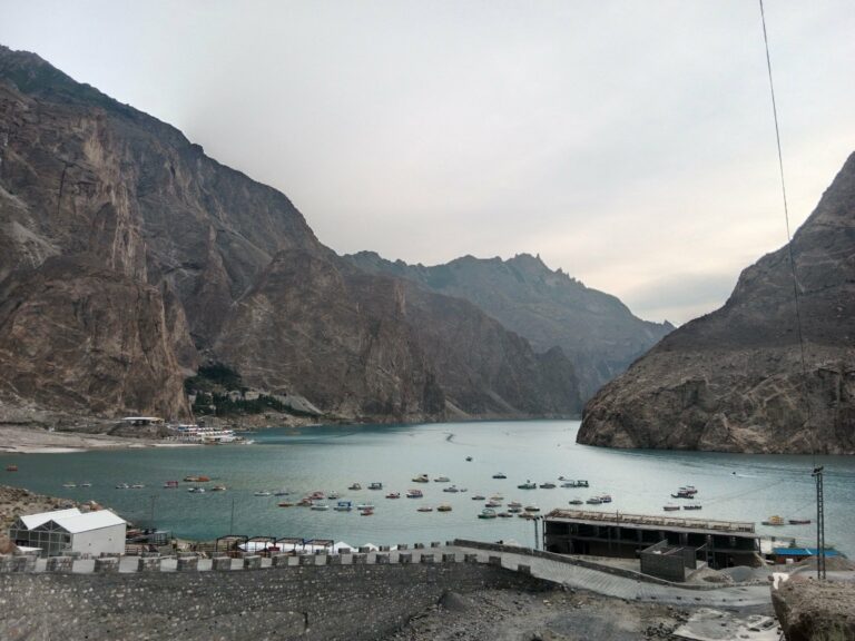 Attabad Lake among the mountains of Hunza, Pakistan