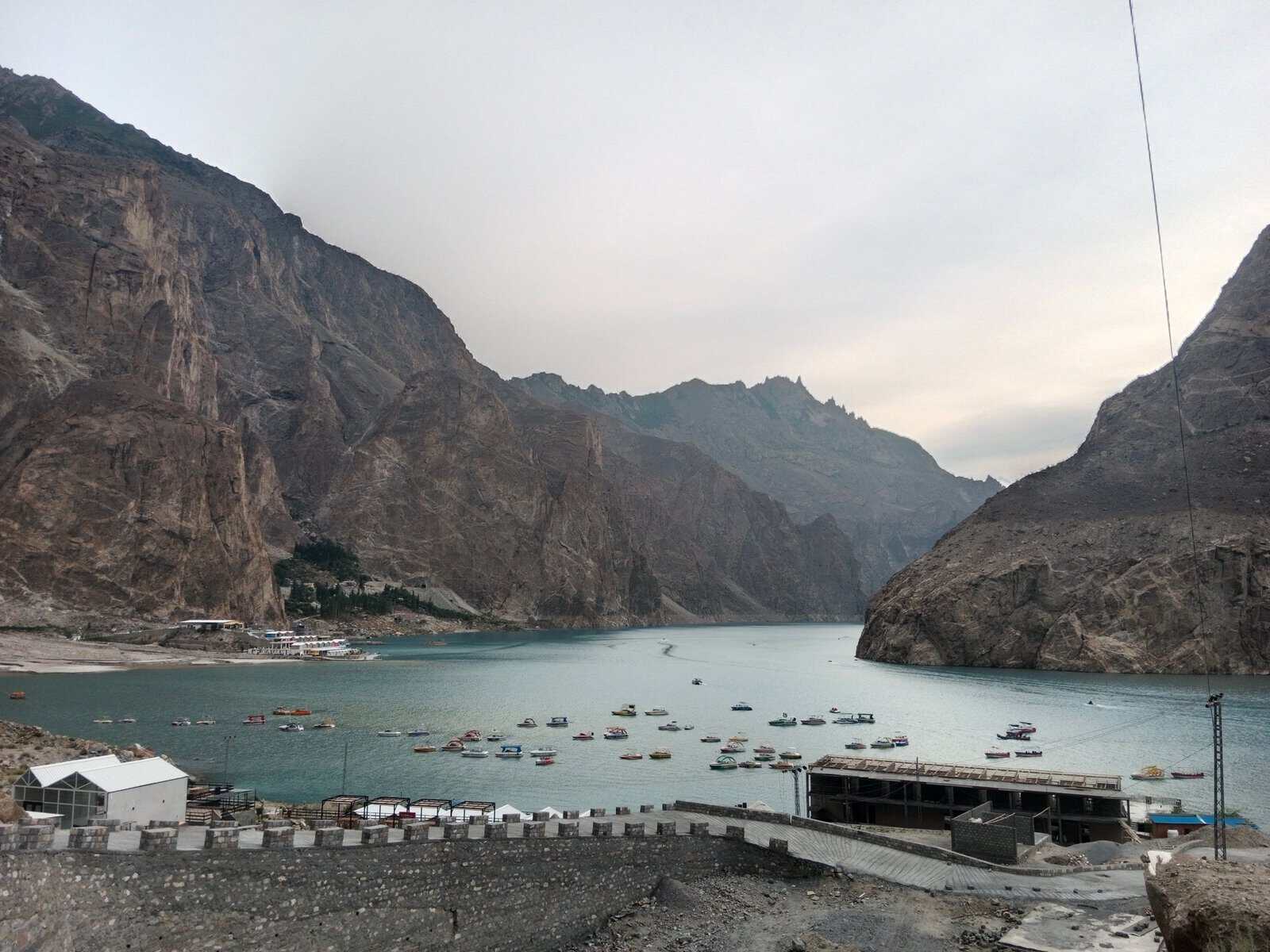 Attabad Lake among the mountains of Hunza, Pakistan