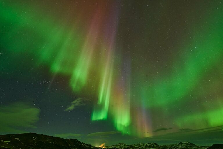 The Northern Lights dancing over Iceland
