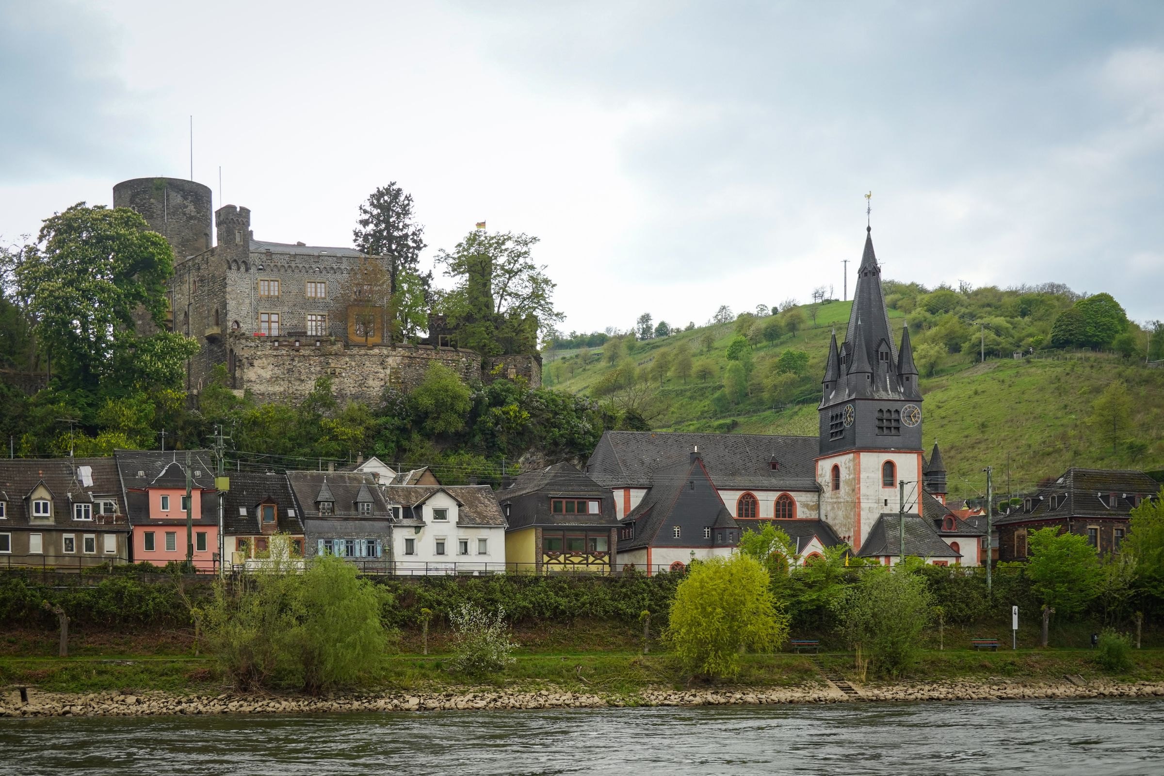 Bacharach and Stahleck Castle on the Rhine