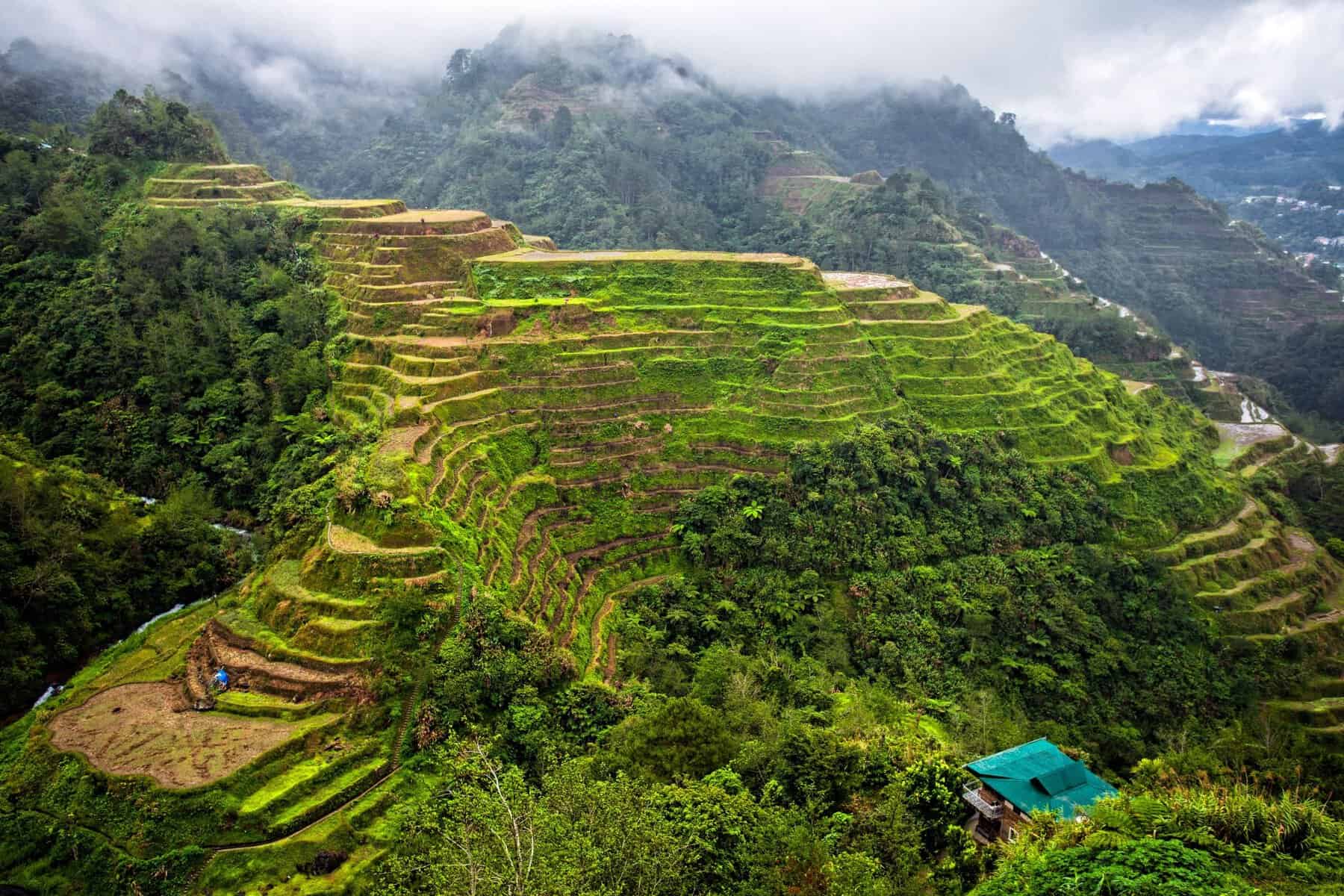 The Banaue rice terraces in the mountains of Luzon, Philippines