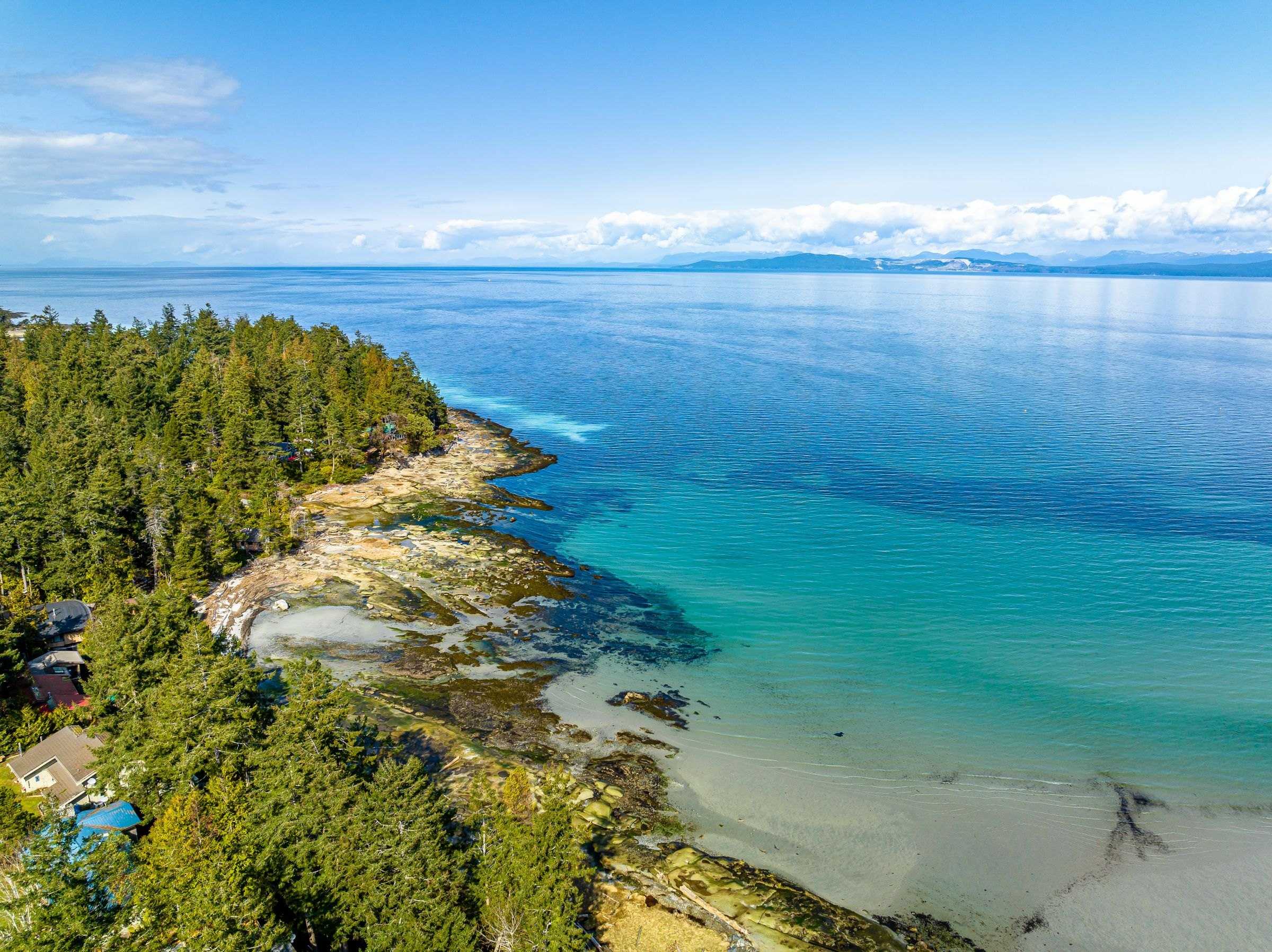 A turquoise bay on the British Columbia coast