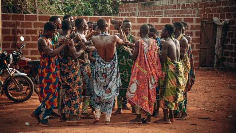 A traditional ceremony in Benin