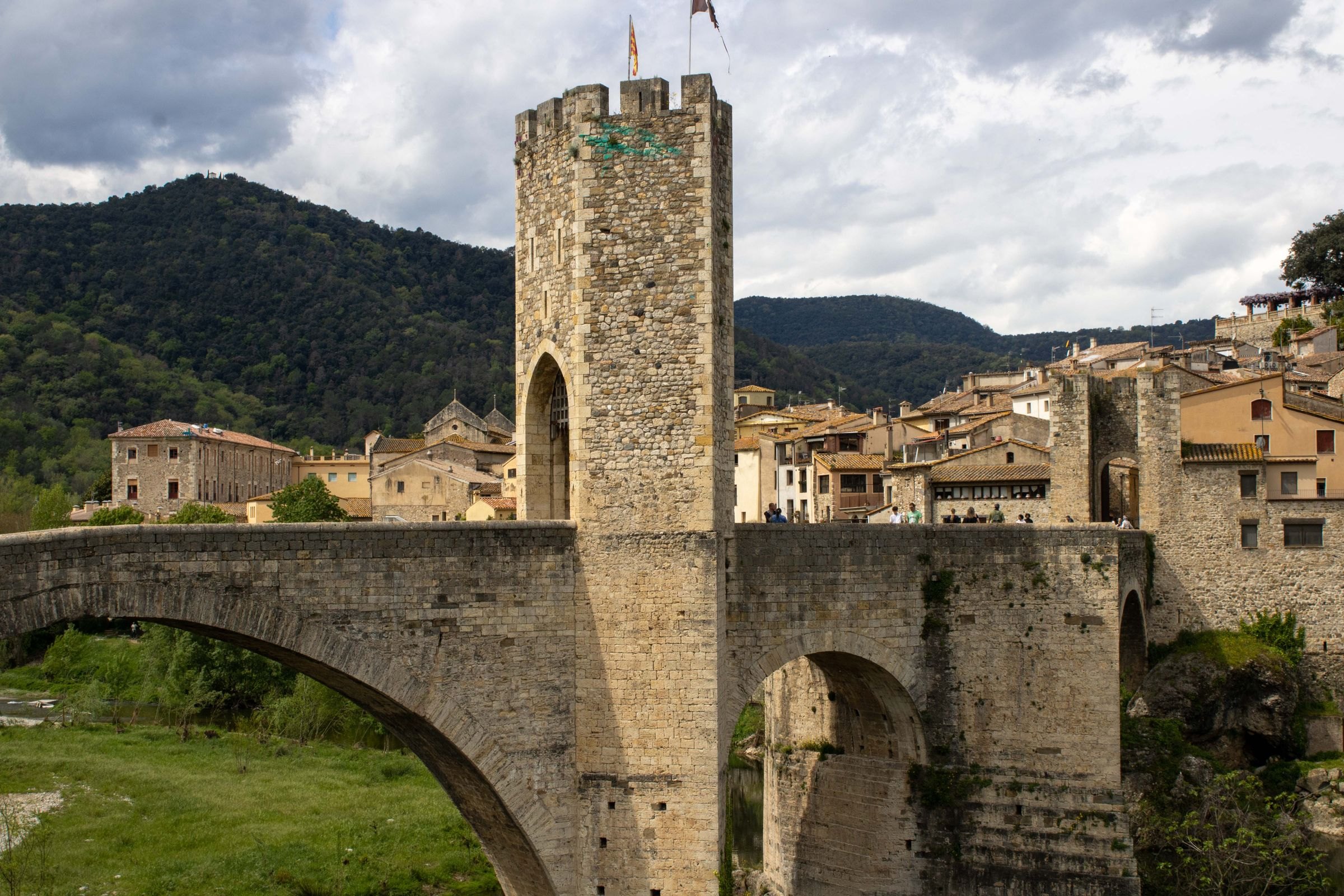 The medieval bridge and town of Besalú