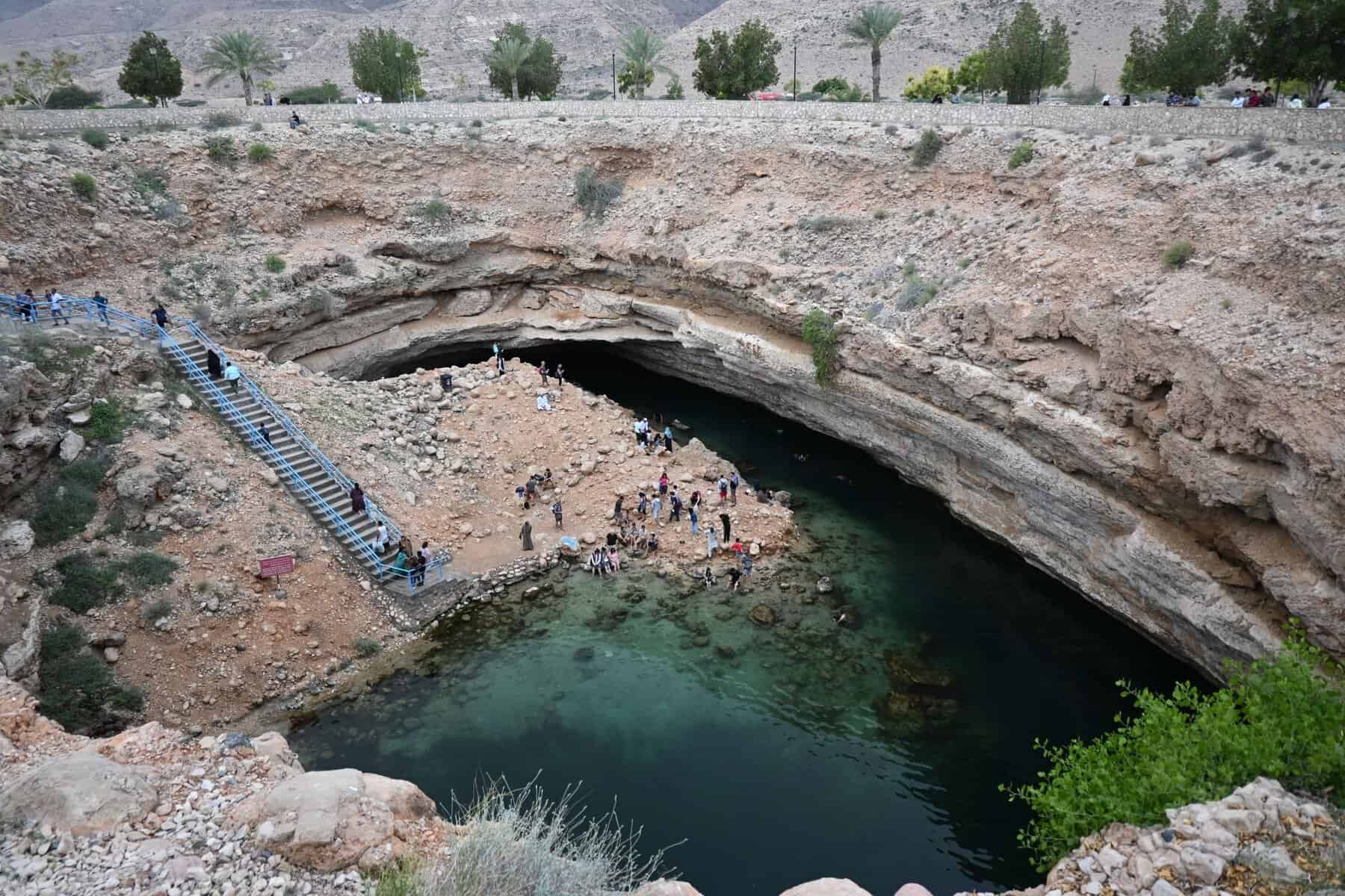 The Bimmah Sinkhole from above, Oman