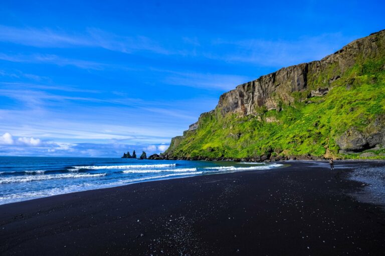 The black sand beach near Vík