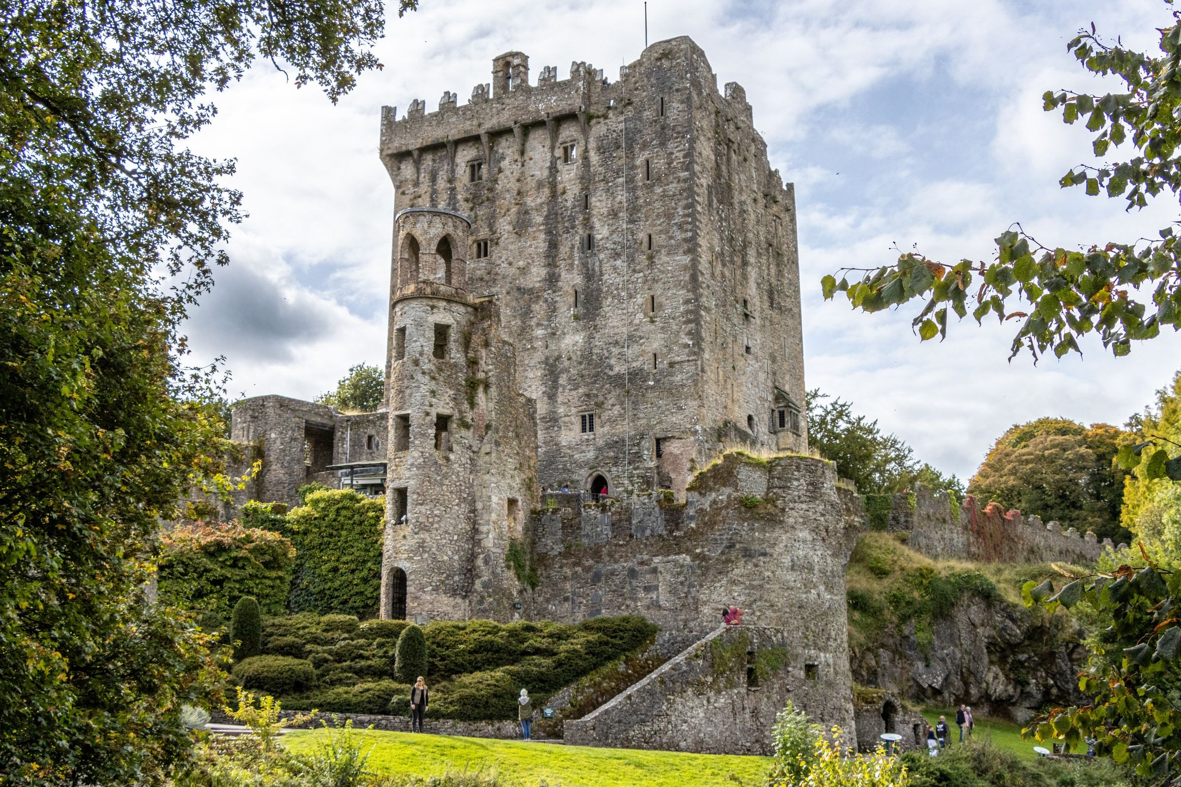 Blarney Castle in green parkland