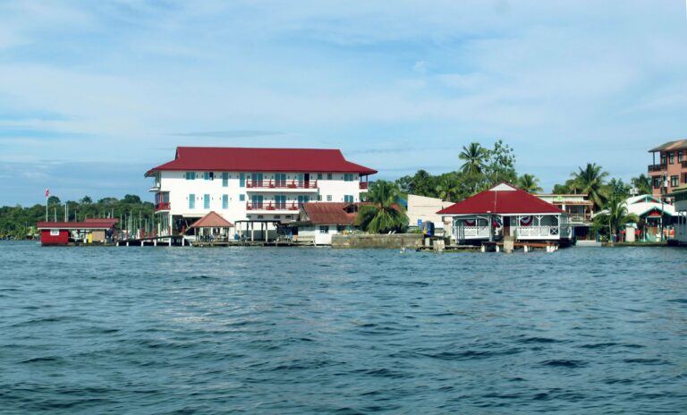 The waterfront of Bocas del Toro