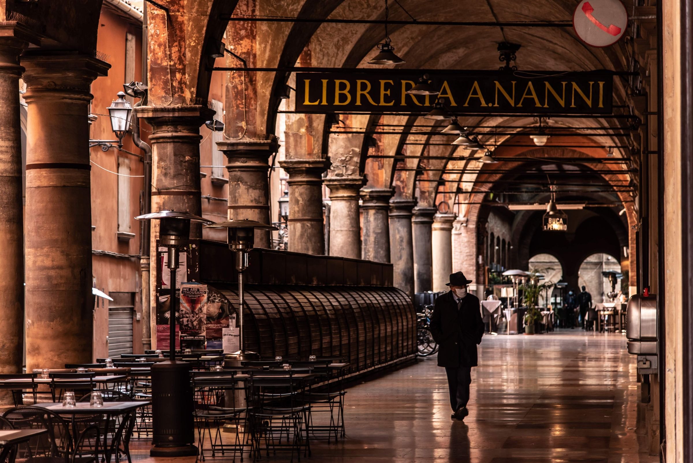 The arched porticoes of Bologna