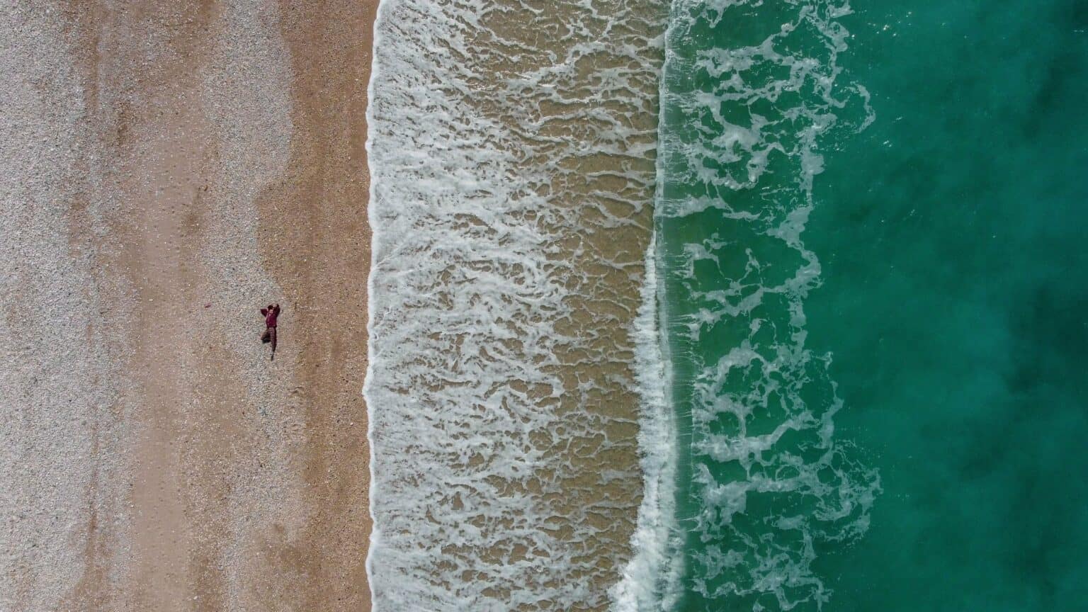 Beach holidays handpicked by Travelisto: Borsh beach on the Albanian Riviera from above