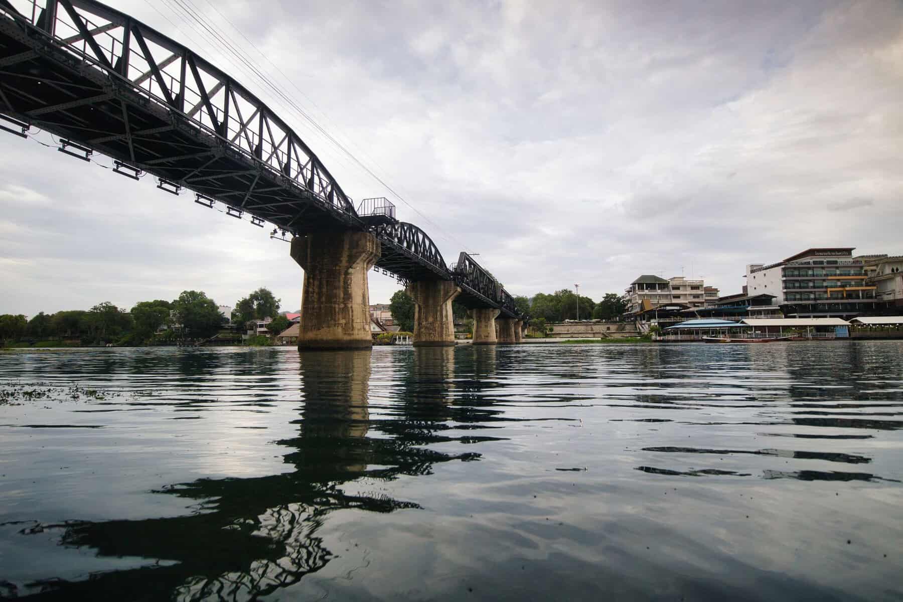 The bridge on the River Kwai at Kanchanaburi, Thailand