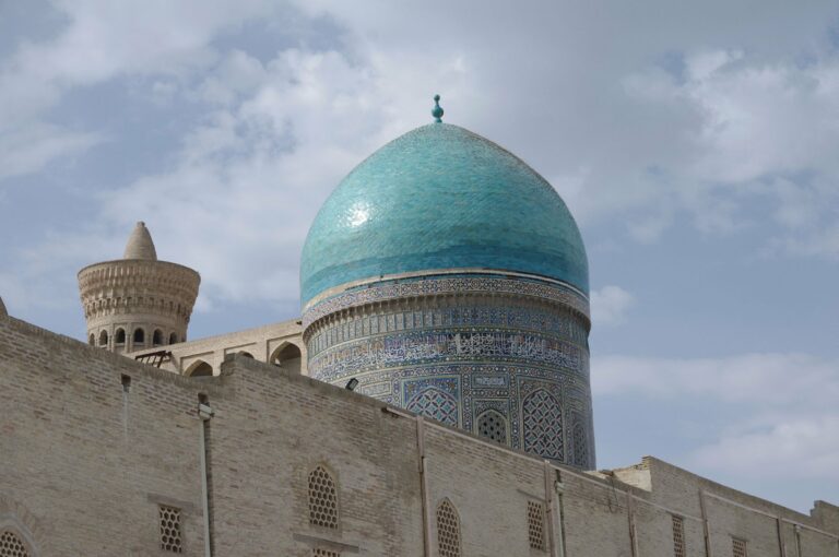 A blue dome in Bukhara