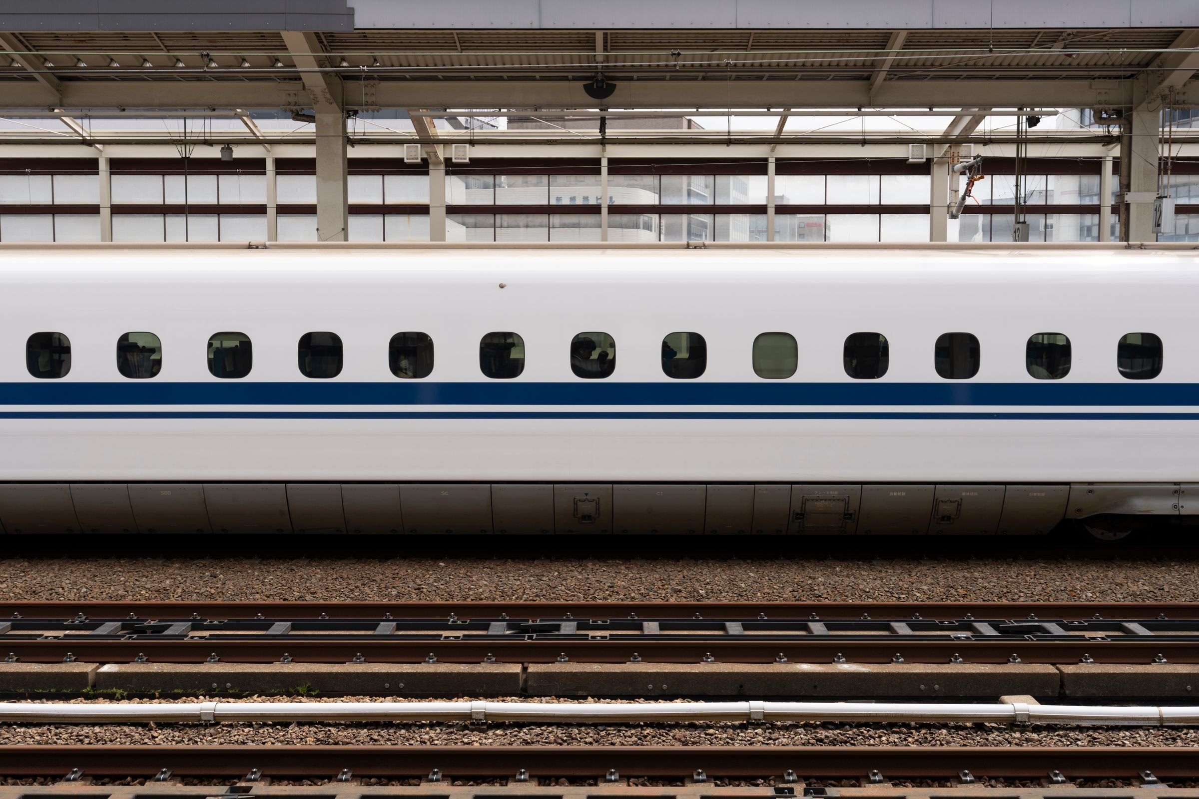 A bullet train at Osaka Station