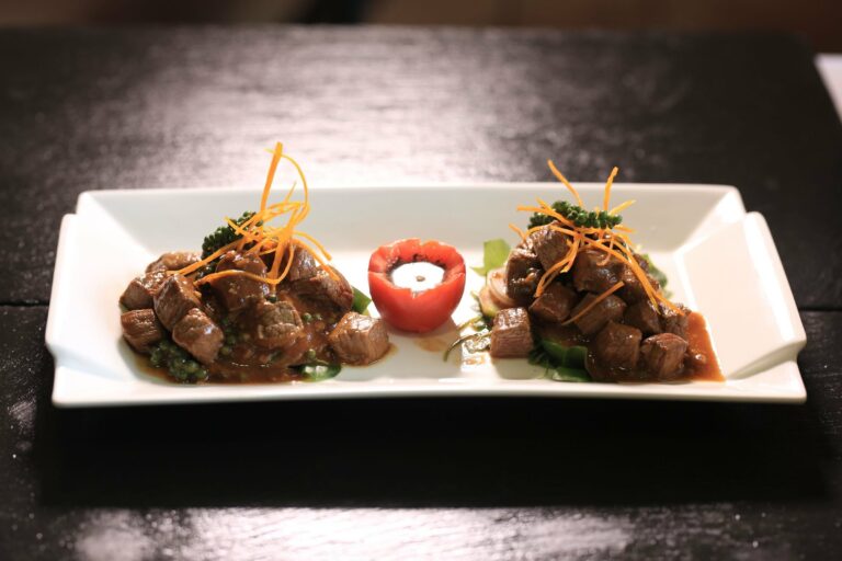 A Cambodian beef dish served in Phnom Penh