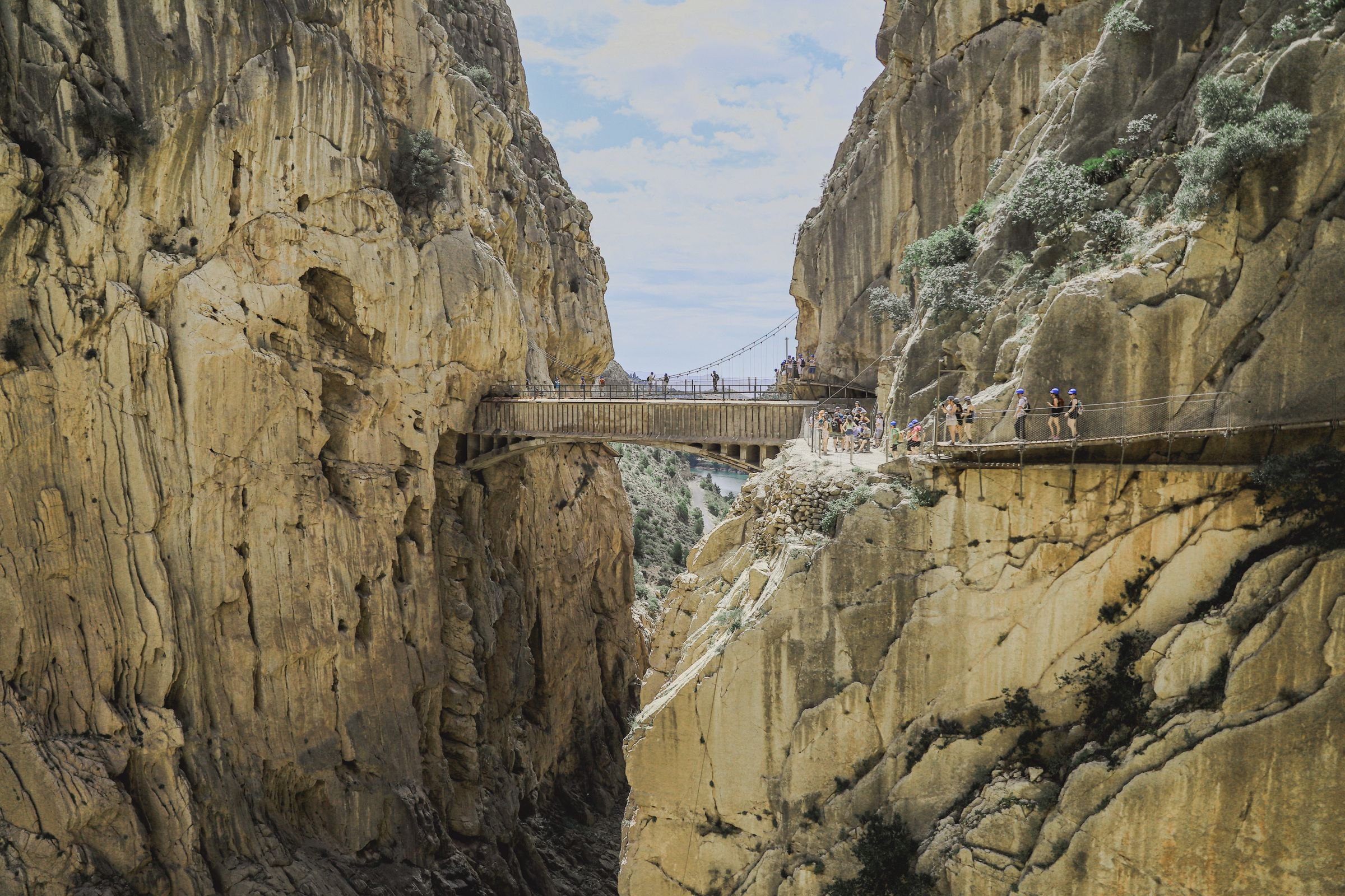 The footbridge on the Caminito del Rey