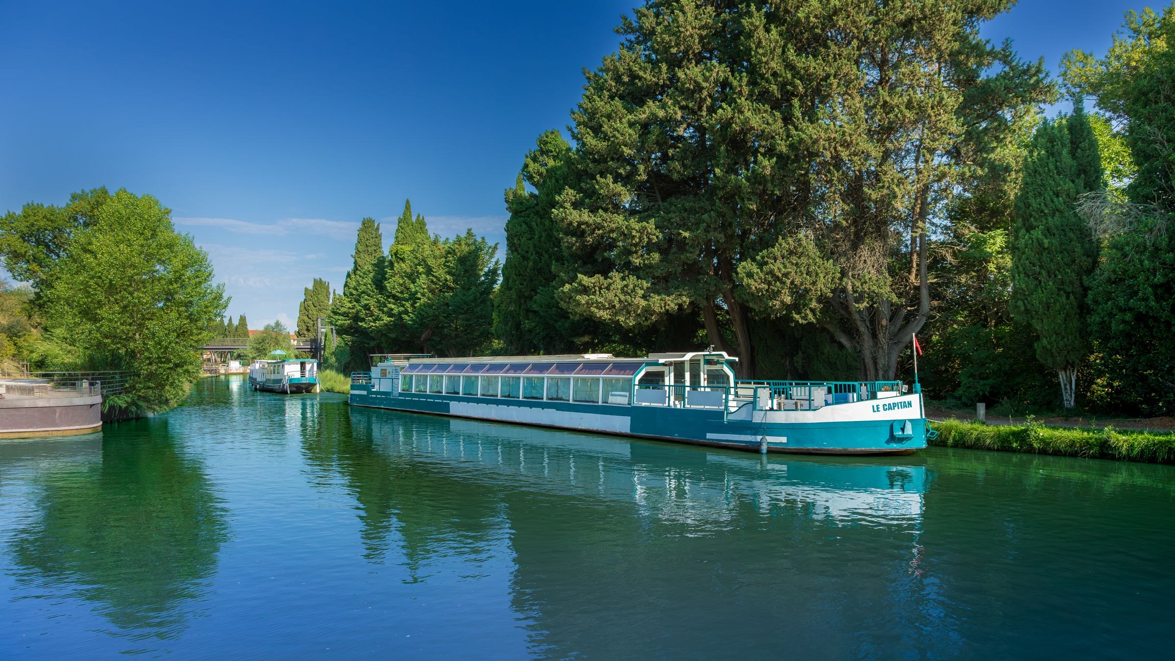 A boat on the Canal du Midi
