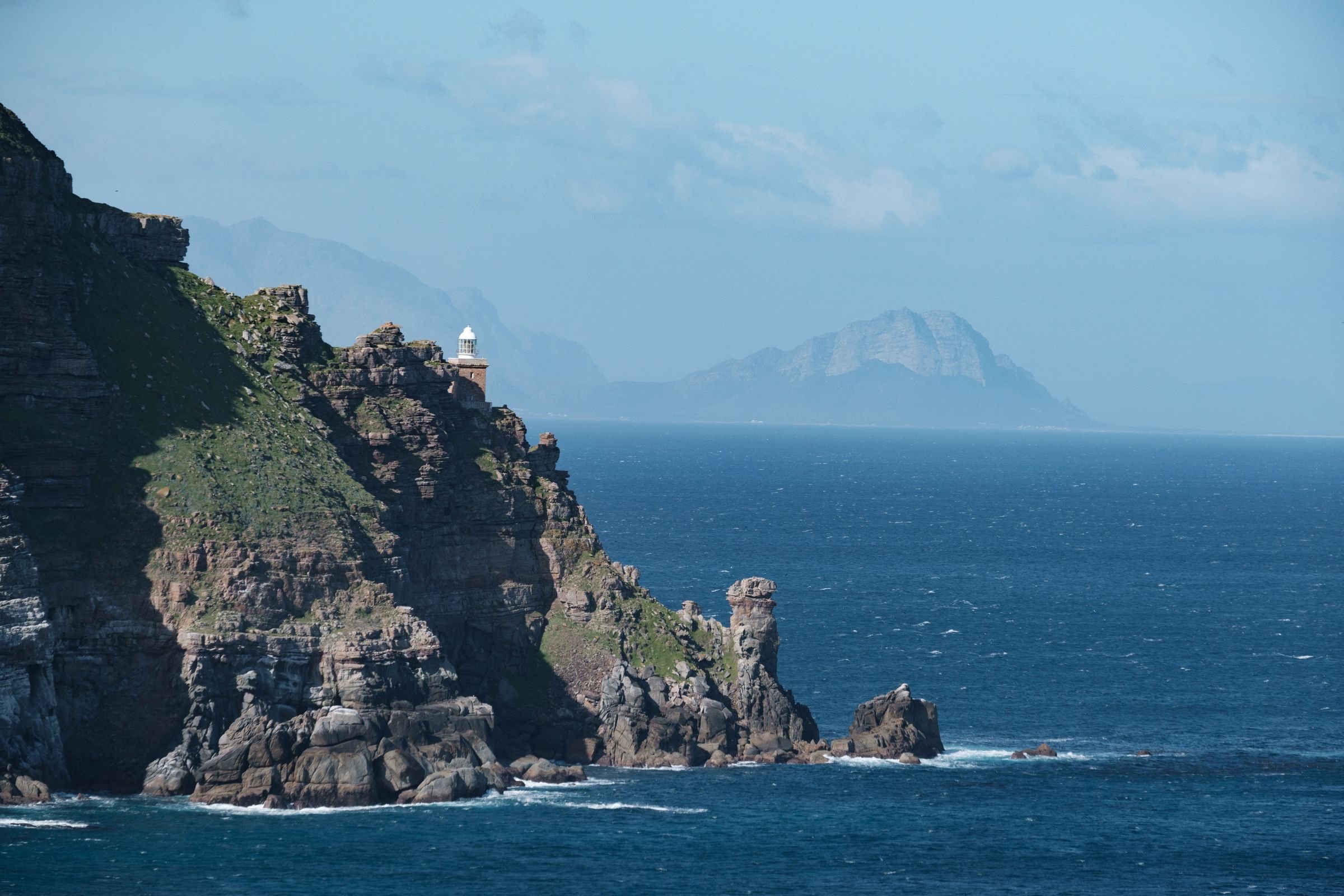The cliffs and lighthouse of Cape Point