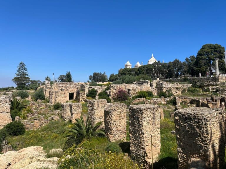 The ruins of ancient Carthage, Tunisia