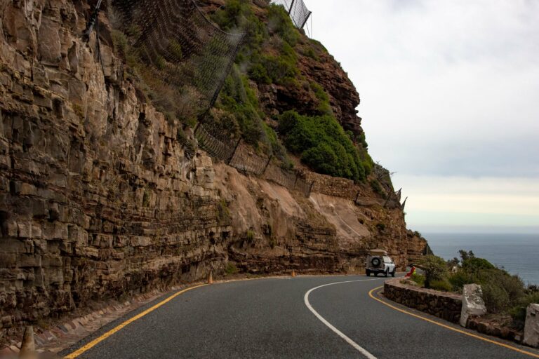 Chapman's Peak Drive above the ocean